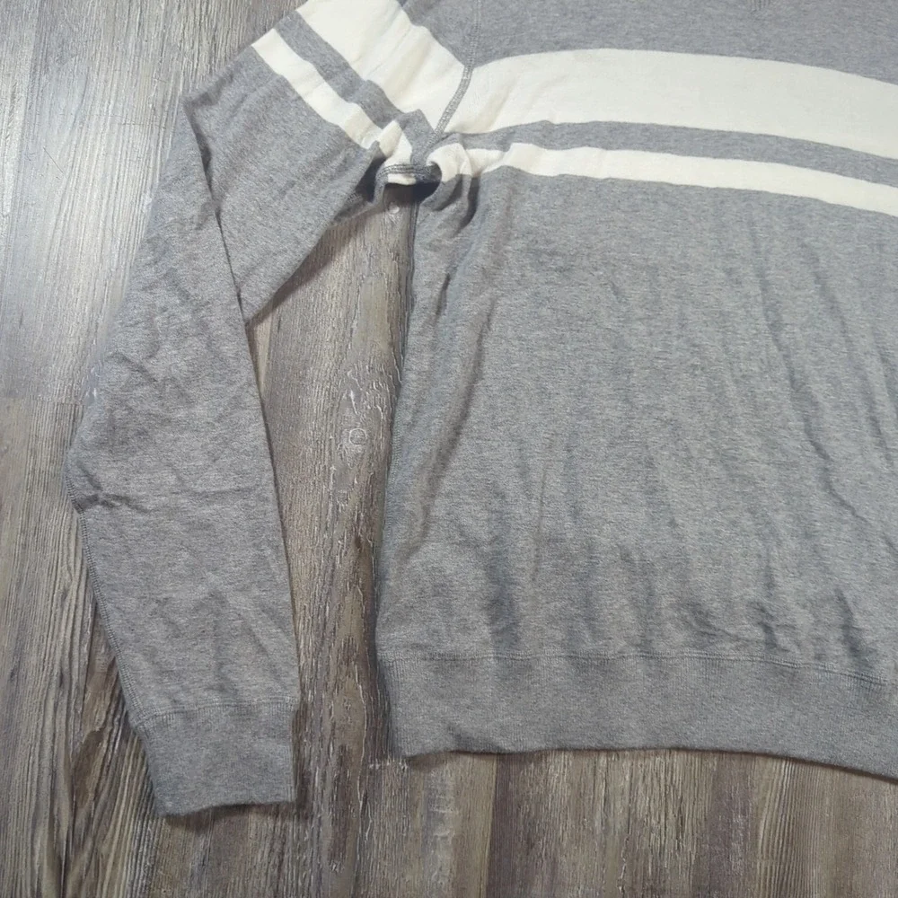 FootJoy x Todd Snyder Sweater Men's Small Grey White Striped Cashmere Blend